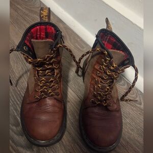 Dr. Martens Kids Brown Leather Boots